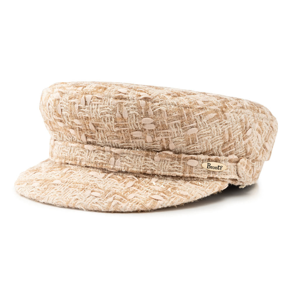 特価ブランド Women's Cap - Shipper in pink / gold Linton Tweed – Bronteshop 帽子