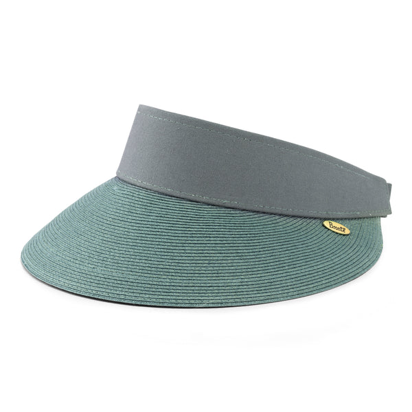 Sun visor - Evy - light green & grey
