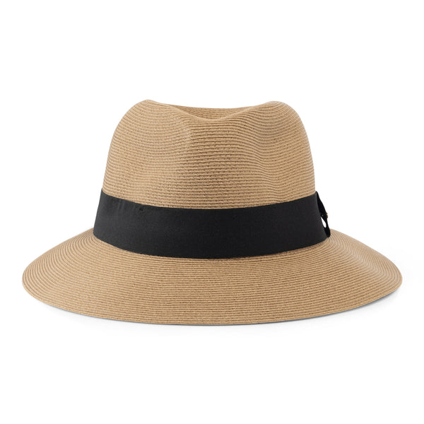 Bronte - JOsephine-fedora summer hat, SPF 50, camel colour,OSFA