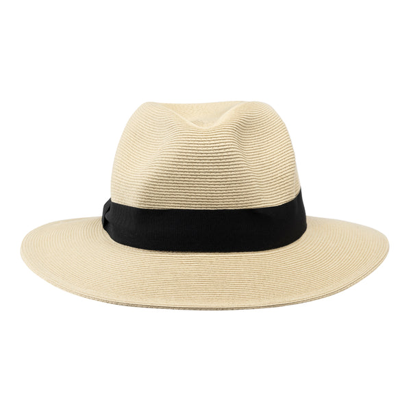 Bronte-Fedora hat for men and women, size Large, natural tone, SPF50