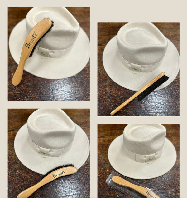 Fedora hat - felt brush