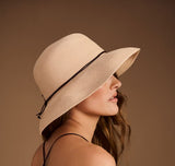 Bronte-Wide brim hat - Anna - pastel pink - travel hat-SPF50