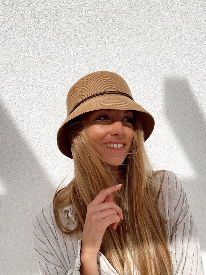 Bronte-bucket hat Joy- in camel-SPF50