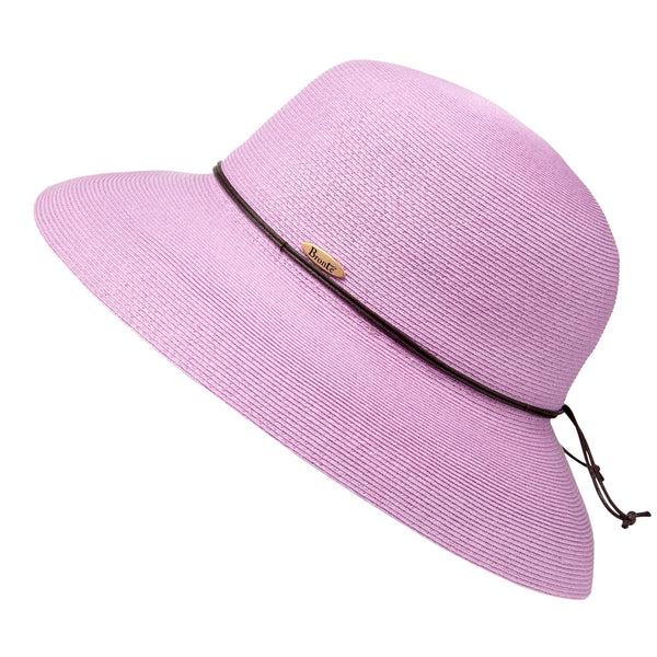 Wide brim hat - Anna - lilac - travel hat