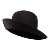 Bronte -versatile straw cloche hat Southwest in black, SPF50,OSFA