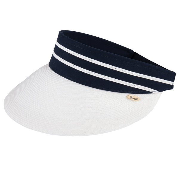 Sun visor - Britt - white & navy blue