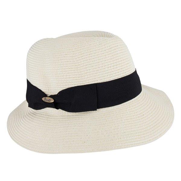 Fisher hat-braided straw trilby sun hat-ivory-OSFA-rollable – Bronteshop