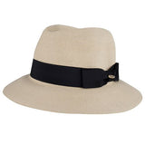 Bronte summer Fedora hat for women - Josephine - natural - travel hat-SPF50-Travel hat