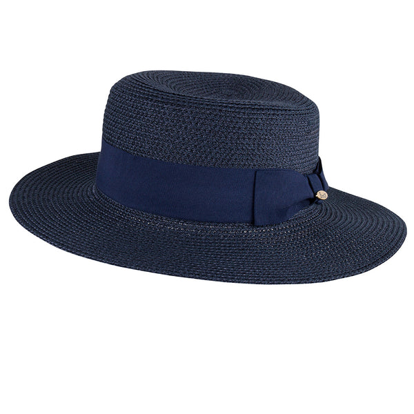 Bronte Boater hat - Matelot, SPF, OSFA - navy
