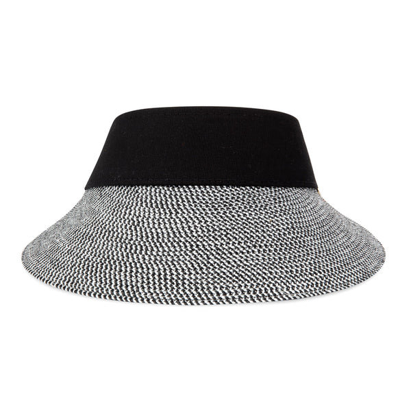 Sun visor - Evy - black &amp; white melange