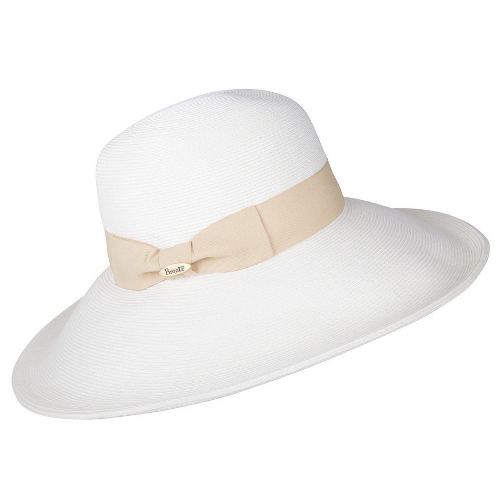 White wide brim summer hat Jacqueline- SPF50 protection  display picture 1