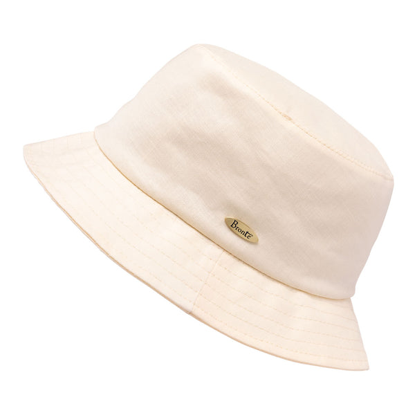 Bronte -linen Bucket hat -  Matt -beige