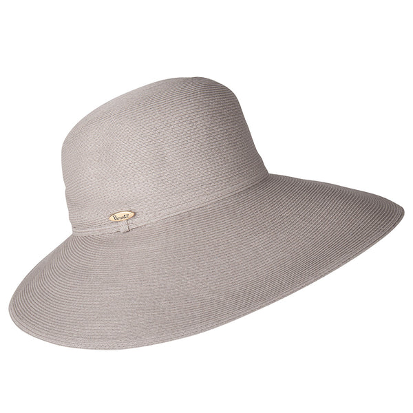 Bronte-Wide Brim hat -Melina - grey - travel hat