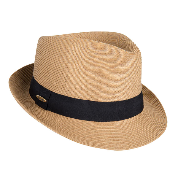 Trilby hat - Trilby - camel - travel hat