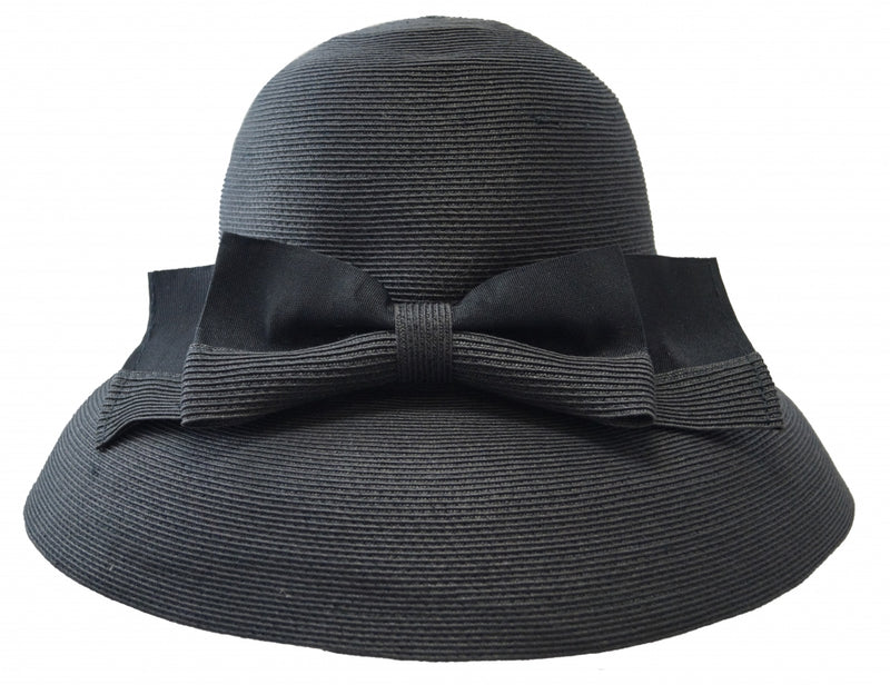 Bronte-Wide brim sun hat - Tara - black - travel hat-SPF50