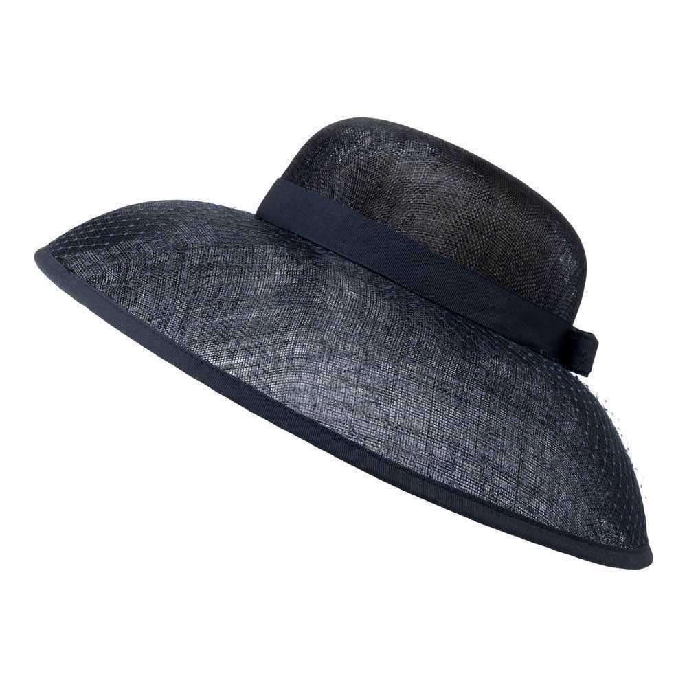 Wide brim hat - Dana -blue-straw – Bronteshop