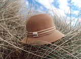 Cloche hat - Diana - White - Travel Hat