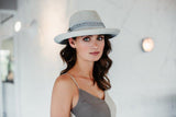 Bronte-summer Fedora hat - Cien - light grey tone - travel hat