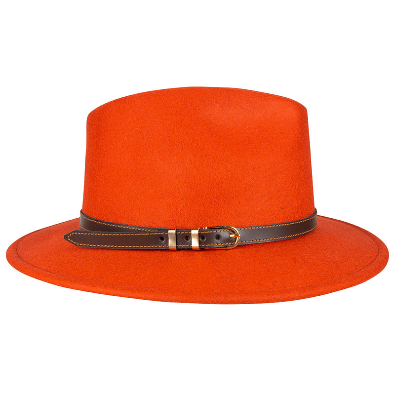 Fedora hat - Cleo - orange
