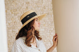 Bronte hats - Marcia - Wide brim hat - Maglina straw - Natural - OSFA