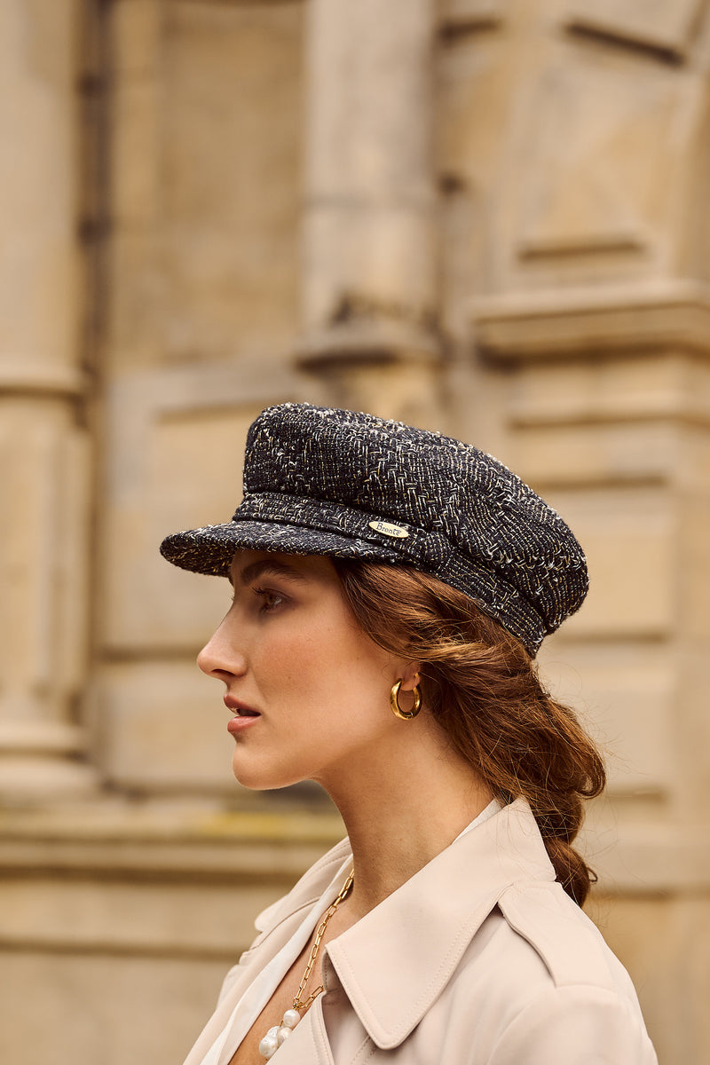 Bronte cap for women Shipper, in Linton Tweed