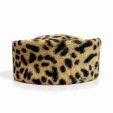 Pillbox hat - Melania - cheetah print