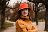 Bronte-wool felt trilby hat for women-Jade