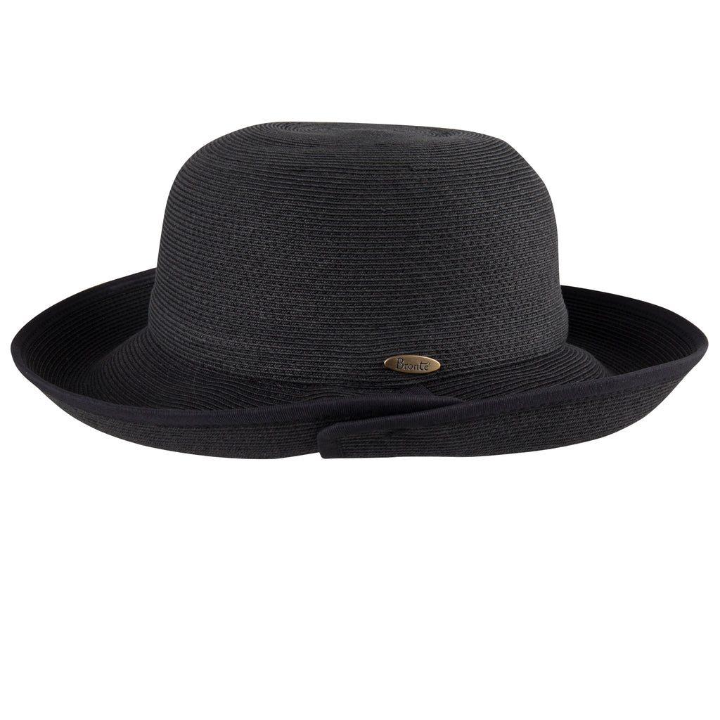NWT INC Wide Brim Natural/Black sash Wholesale Wide Brim Sun Hats - UPF 50 Wholesale - Los  main image 2