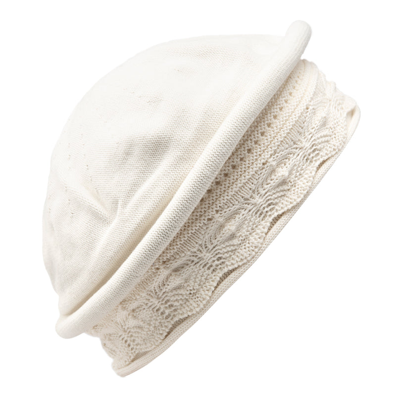 Noa-summer-cotton-beret-WHITE/