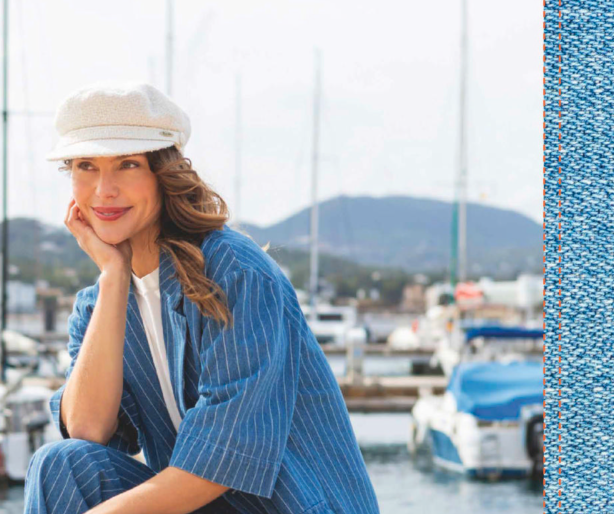 Bronte-shipper-cap for women- sailor cap style- ivory