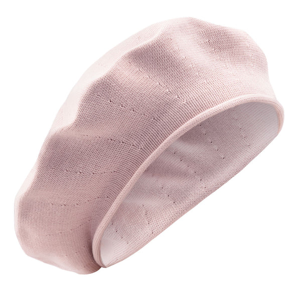 Bronté -Lexi-summer-cotton-beret-pink-pearl