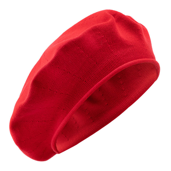 Bronté -Lexi-summer-cotton-beret-red