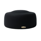 Bronte- latest design;ABBY Wool  felt Pillbox hat in black