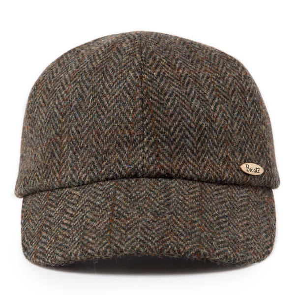 Cap - Bram - brown/green - Harris Tweed