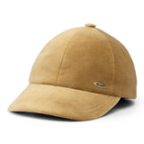 Bronte-Baseball cap for women, Bram, in camel cotton velvet, adjustable