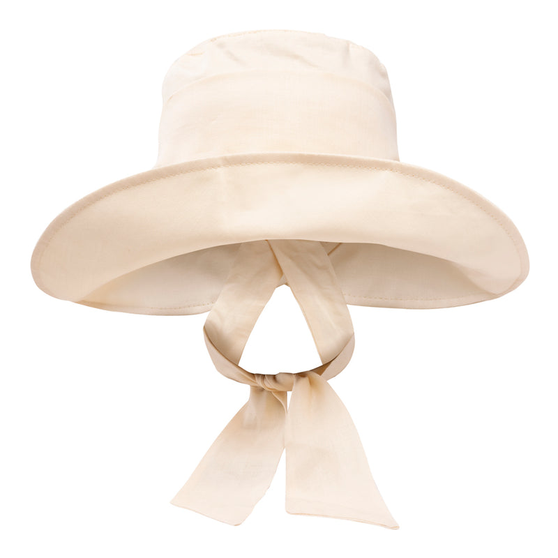 Wide brim hat - Camilla - ivory