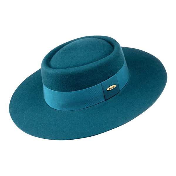 Boater hat - Ceylan - teal green