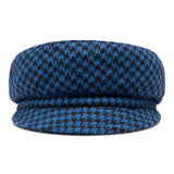 Cap - Ella - Blue & black checkered