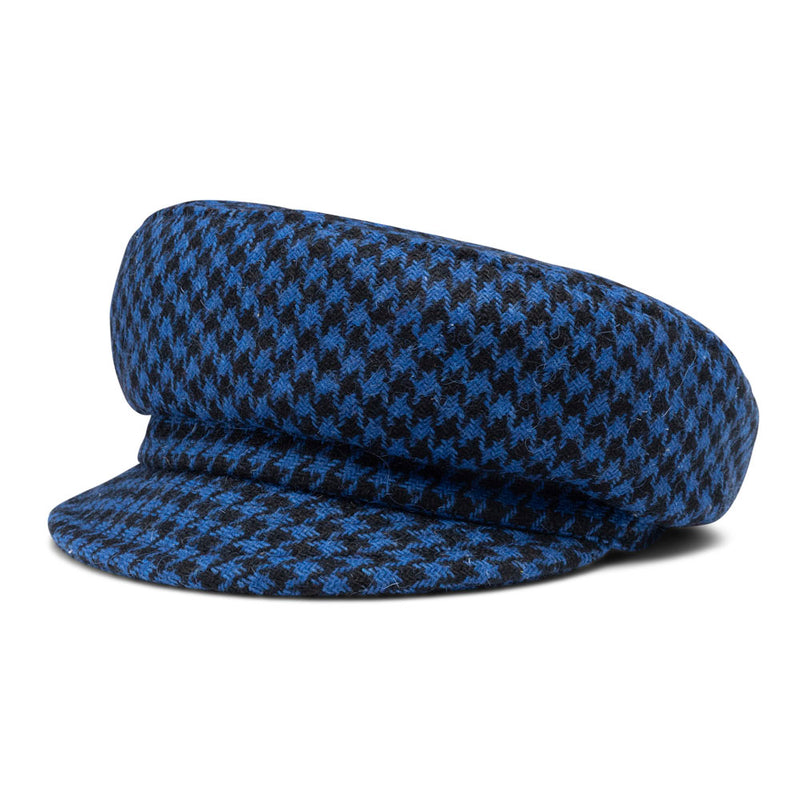 Cap - Ella - Blue & black checkered