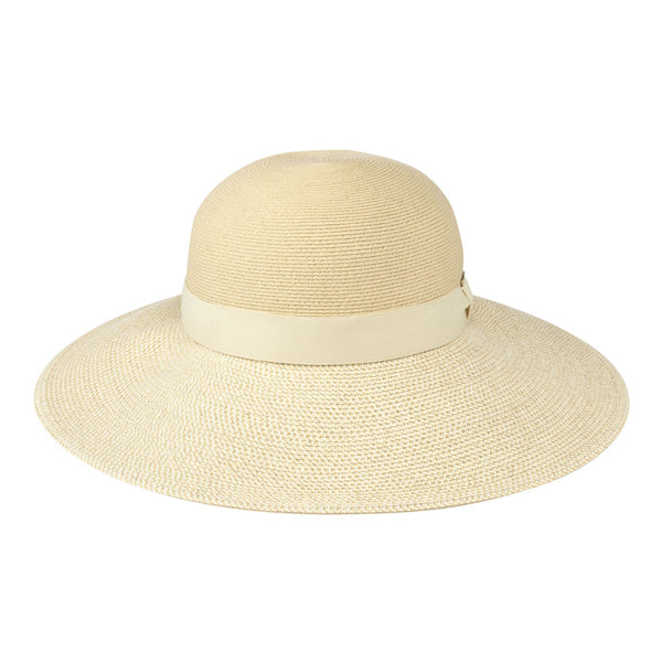 Bronte-ESMEE-wide brim sun hat in beige and ivory, SPF50,OSFA
