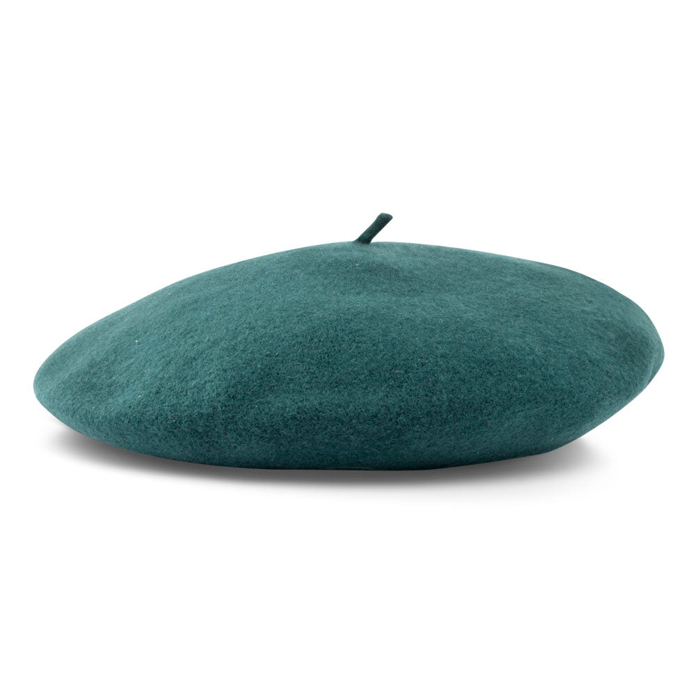 Flo-Winter Beret Basque-dark green 100% wool-OSFA – Bronteshop