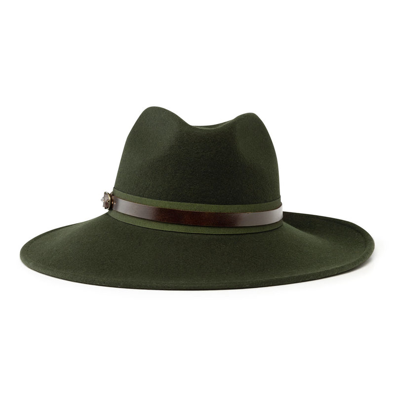 Bronte- Fedora hat with a side sweep, for women -Frederique - in wool felt-made in Italy