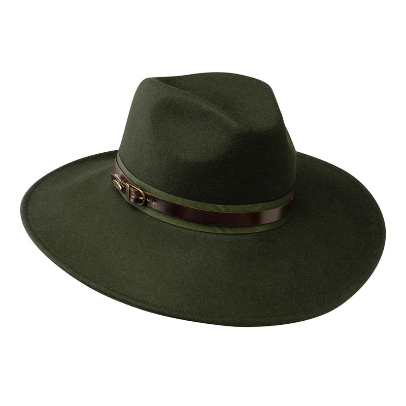 Bronte-asymetric Fedora hat for women Frederique - wool felt-made in Italy