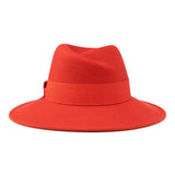 Bronte-Gloria-new wool felt fedora hat in orange- for women