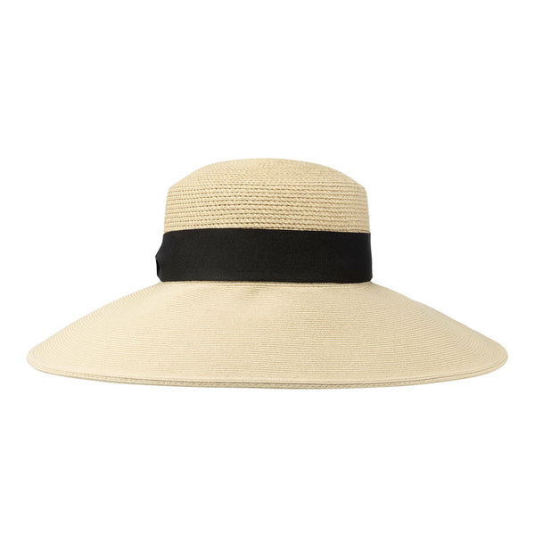 Bronte-Boater hat for women-Harper-in natural hue-SPF50