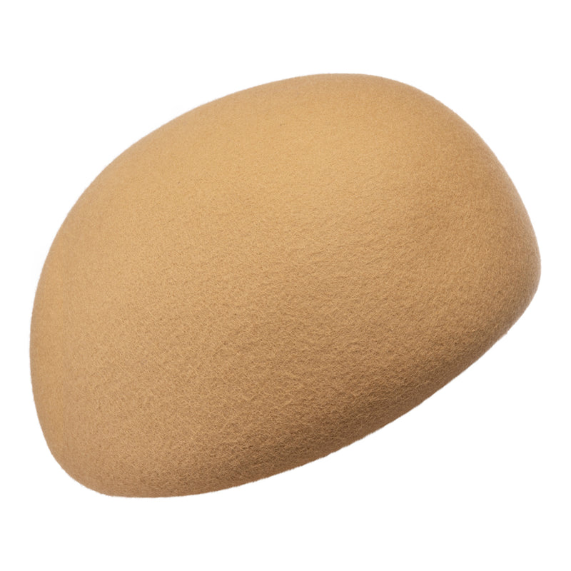 Kate-snug retro beret in camel wool felt