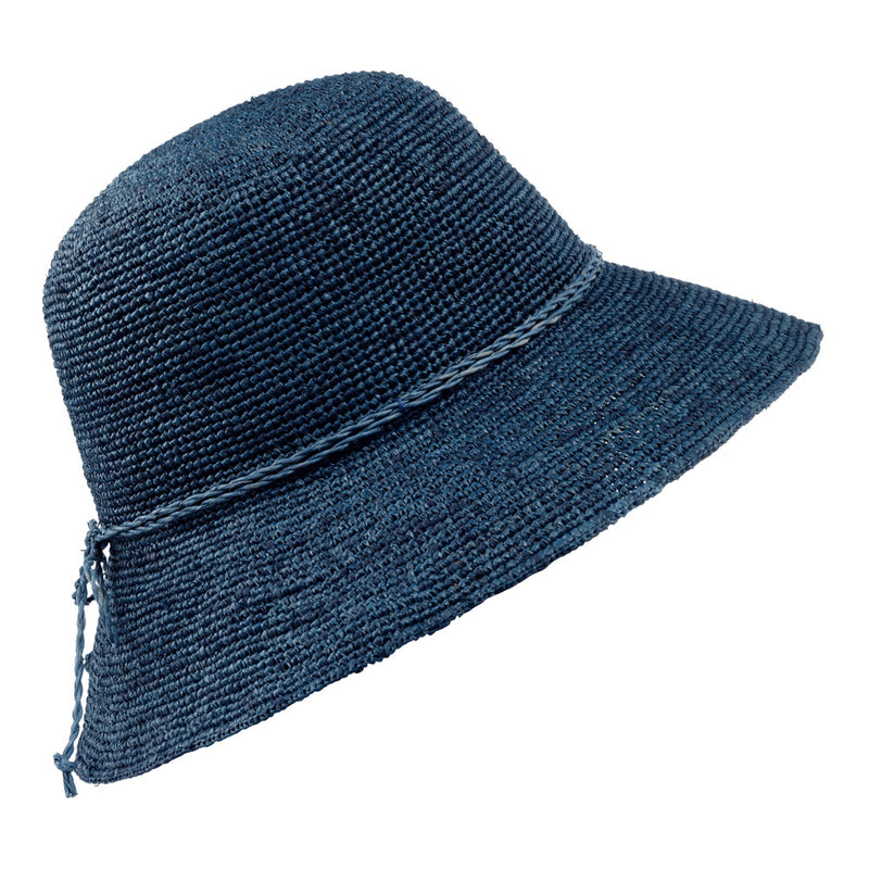 Bronte_Kiki_Capeline_8cm-wide-brim_crochet-weave_Blue