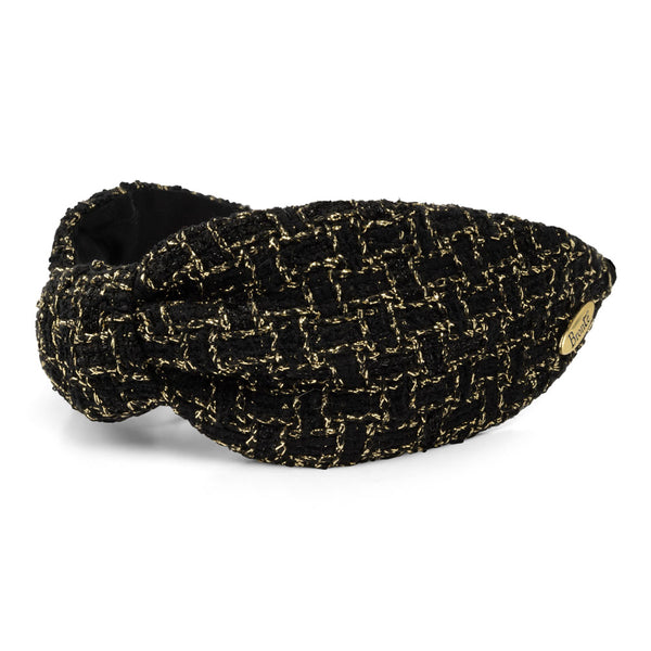 Hairband - Rose - black-gold - Linton Tweed