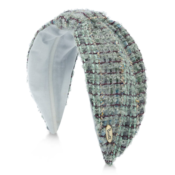 Headband - Rose - sage green - Linton Tweed