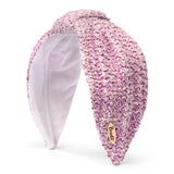 Bronte de luxe Headband -Rose - pink gold tweed